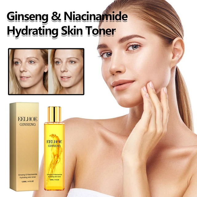 Alt view image 2 of 5 - Enhances Skin Elasticity, Fast Absorbing, Non-Greasy, Hydrating & Shiny, Ginseng Toner - Reduces Fine Lines