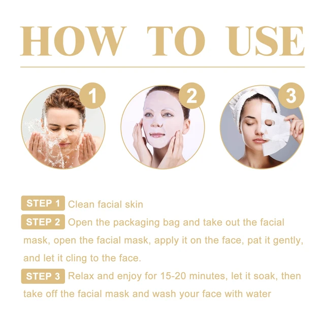 Alt view image 6 of 6 - Collagen Face Mask Hydrating Firming Cleansing Anti-Wrinkle Eye Care Anti-Aging