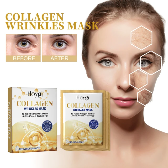 Alt view image 2 of 6 - Collagen Face Mask Hydrating Firming Cleansing Anti-Wrinkle Eye Care Anti-Aging