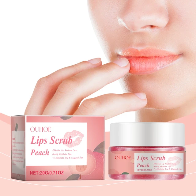 Alt view image 2 of 6 - Peach Lip Cream Gentle Hydrating Gloss for Dry Dead Skin Repair & Moisturizing Care