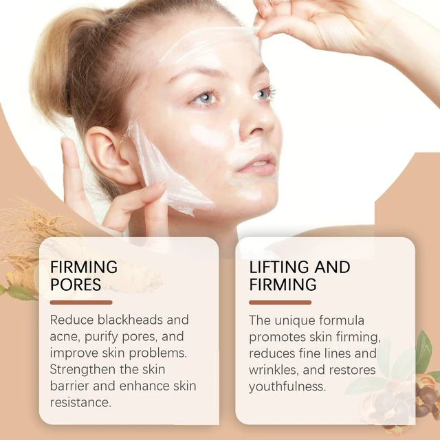 Alt view image 3 of 6 - Moisturizing & Brightening for Fine Lines, Collagen Tear Off Mask - Hydrating