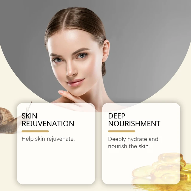 Alt view image 3 of 6 - Enhances Gloss, Moisturizing & Nourishing Serum for Dry Skin, Snail Hydrating Facial Essence