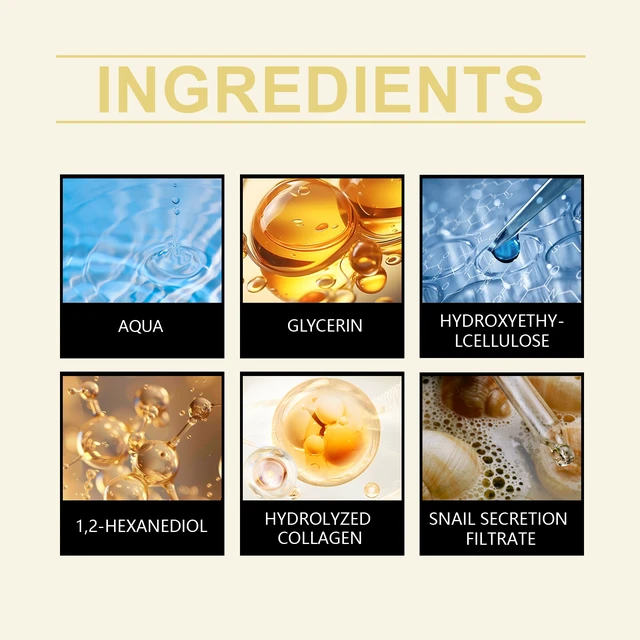 Alt view image 5 of 6 - Enhances Gloss, Moisturizing & Nourishing Serum for Dry Skin, Snail Hydrating Facial Essence