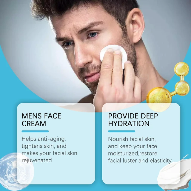 Alt view image 3 of 6 - Men's Retinol Moisturizing Facial Cream for Hydrating and Rejuvenating Skin Care
