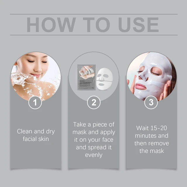 Alt view image 6 of 6 - Collagen Hydrating Sheet Mask - Nourishing & Moisturizing Skin Care Patch