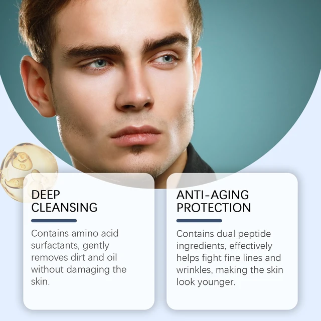 Alt view image 3 of 6 - Hydrating & Refreshing Cleanser That Won't Tighten Skin, Men's Amino Acid Gentle Face Wash
