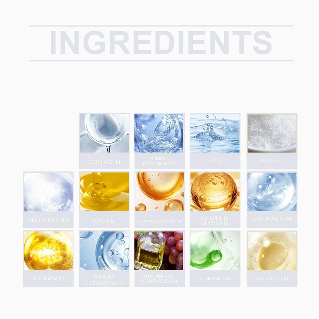 Alt view image 5 of 6 - Boxed Collagen Hydrating Face Mask for Gentle Skin Moisture Care