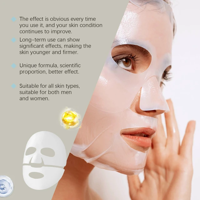 Alt view image 4 of 7 - Collagen Hydrating Sheet Mask for Firming and Lifting Facial Skin Care