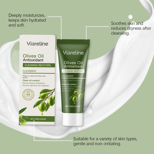 Alt view image 3 of 5 - Smooth Texture, Olive Oil Gentle Cleanser for Soothing Dry Skin and Achieving a Fine