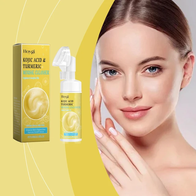 Alt view image 2 of 6 - Exfoliating & Massage - Mild Skin Care Wash, Gentle Turmeric Facial Cleanser for Moisturizing