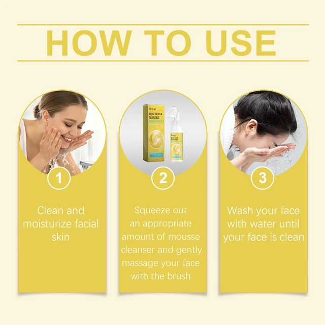 Alt view image 6 of 6 - Exfoliating & Massage - Mild Skin Care Wash, Gentle Turmeric Facial Cleanser for Moisturizing