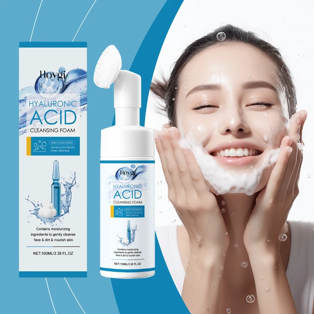 Alt view image 2 of 6 - Moisturized & Hydrated Skin, Hyaluronic Acid Facial Cleanser - Gentle Foaming Wash for Soft