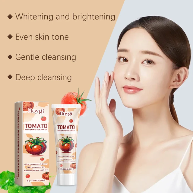 Alt view image 4 of 6 - Oil Control & Hydrating Skincare, Pore Refining, Tomato Facial Wash - Mild Deep Cleansing