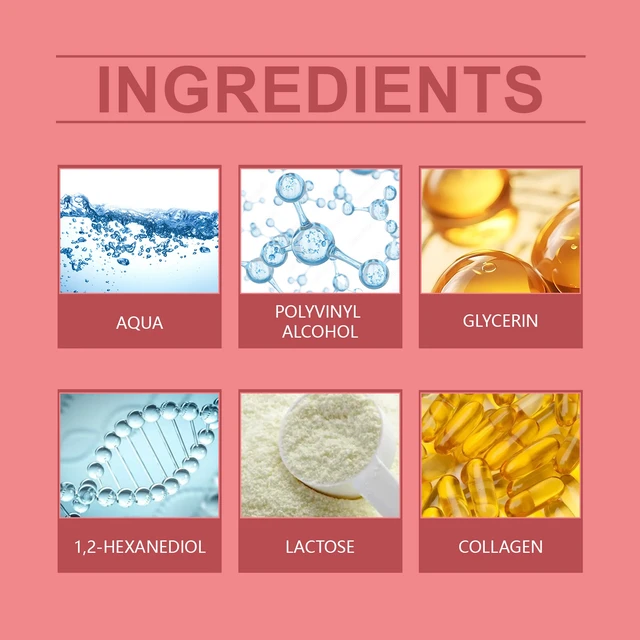Alt view image 5 of 6 - Softening & Firming Skin, Moisturizing, Red Lactose Collagen Eye Mask for Hydration