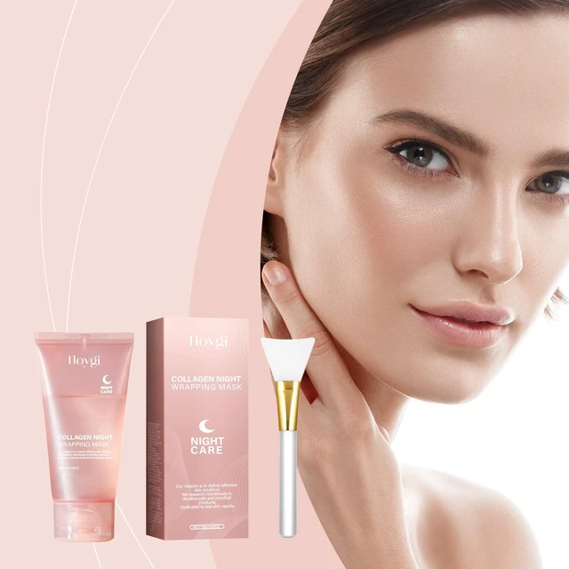 Main image of Hydrating & Moisturizing Skincare, Pore Refining, Blackhead Removal, Peel-Off Collagen Face Mask with Spatula - Deep Cleansing