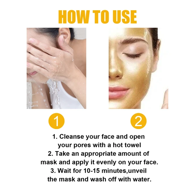 Alt view image 6 of 6 - Gold Peel Off Mask Deep Cleansing Blackhead Removal Anti-Wrinkle Firming Facial Care