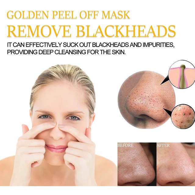 Alt view image 3 of 6 - Gold Peel Off Mask Deep Cleansing Blackhead Removal Anti-Wrinkle Firming Facial Care