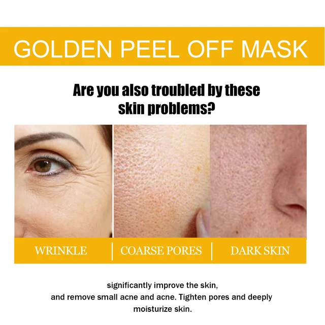 Alt view image 4 of 6 - Gold Peel Off Mask Deep Cleansing Blackhead Removal Anti-Wrinkle Firming Facial Care