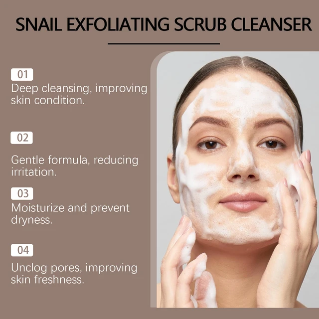 Alt view image 4 of 6 - Snail Hydrating Cleanser Mild Moisturizing Facial Oil No Tightness Face Wash