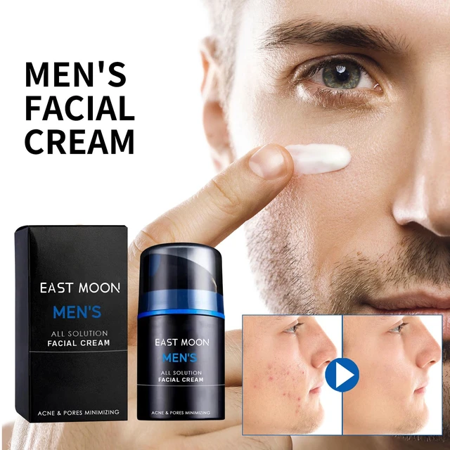 Alt view image 2 of 6 - Men's Multi-Action Cream Hydrating Cleansing Pore Minimizing Acne Treatment Smoothing Skin