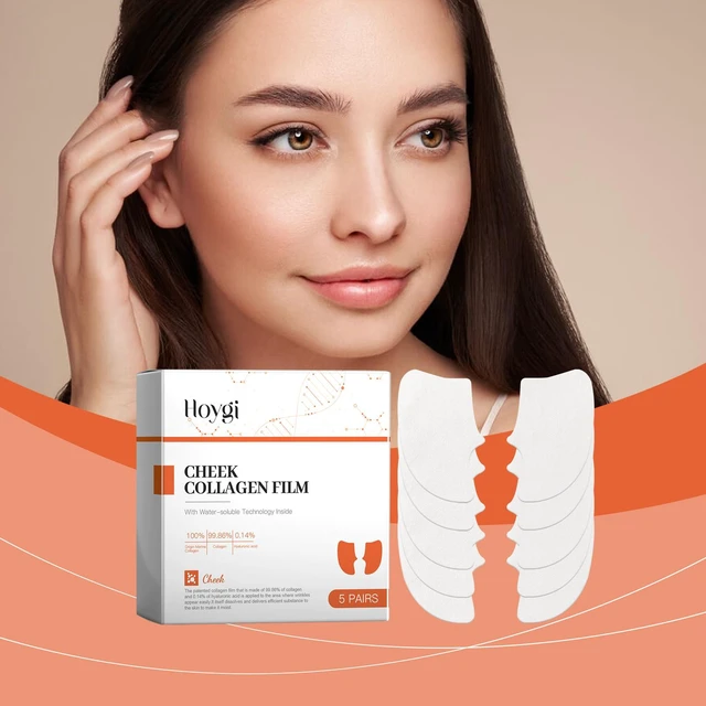 Alt view image 2 of 6 - Hydrolyzed Collagen Patches with French Design - Hydrating & Gentle Care Beauty Masks
