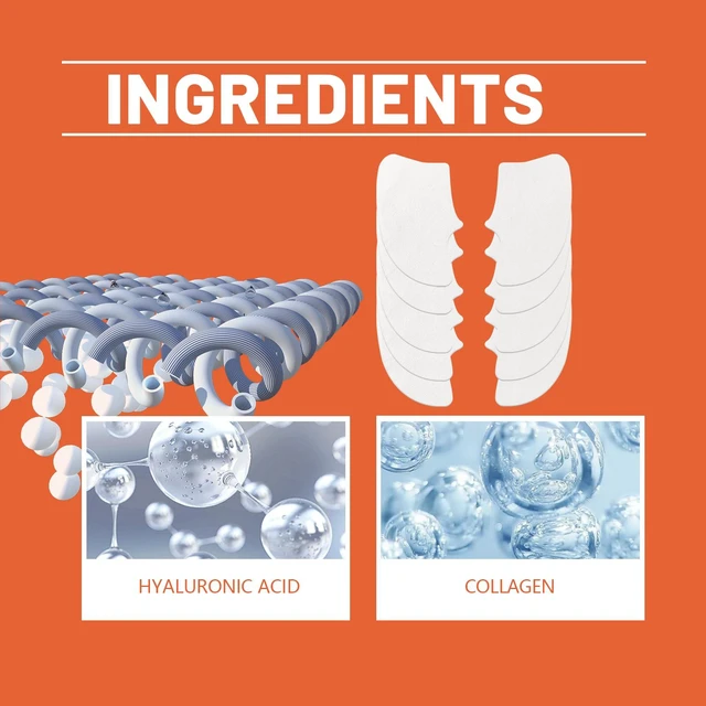 Alt view image 5 of 6 - Hydrolyzed Collagen Patches with French Design - Hydrating & Gentle Care Beauty Masks
