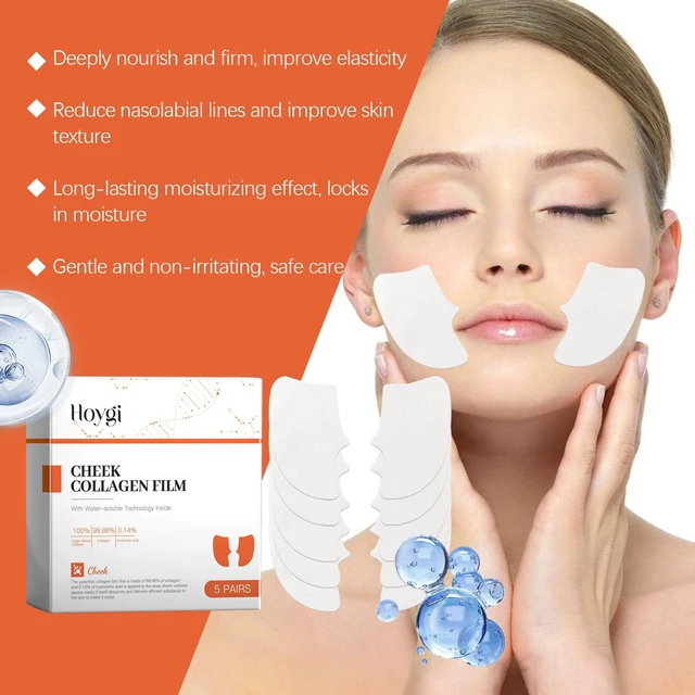 Alt view image 4 of 6 - Hydrolyzed Collagen Patches with French Design - Hydrating & Gentle Care Beauty Masks