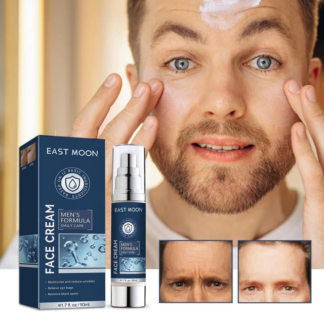 Alt view image 2 of 6 - Eye Bags & Dark Circles, Reducing Fine Lines, Men's Hydrating Face Cream for Moisturizing