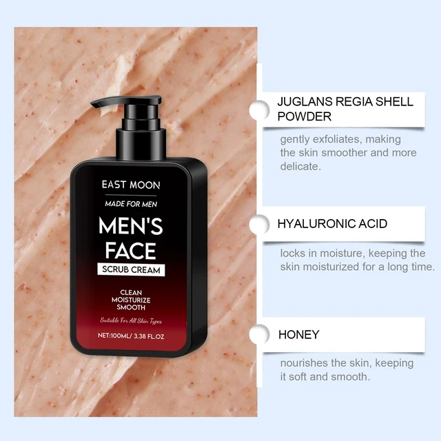 Alt view image 2 of 5 - Men's Gentle Oil-Control Facial Scrub for Refreshing and Moisturizing Skin Cleansing