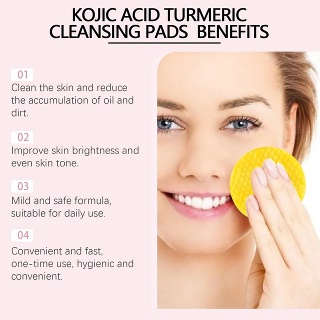 Alt view image 4 of 6 - Hydrating & Moisturizing Skincare, Turmeric Face Cleansing Pad for Gentle Exfoliation