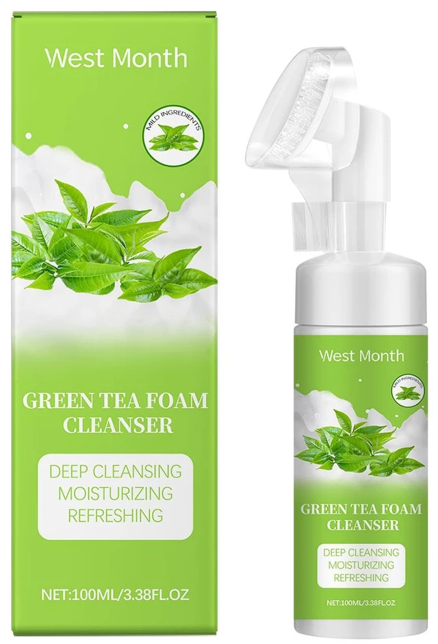 Main image of Refreshing & Hydrating, Refines Pores, West Month Green Tea Foaming Face Wash - Gentle Deep Cleansing