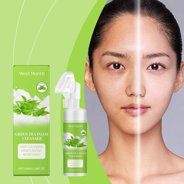 Alt view image 2 of 6 - Refreshing & Hydrating, Refines Pores, West Month Green Tea Foaming Face Wash - Gentle Deep Cleansing