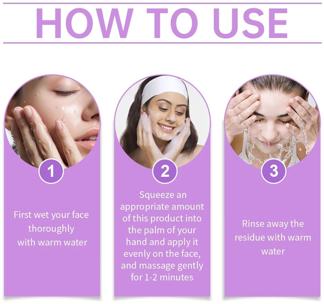 Alt view image 5 of 5 - Moisturizing & Hydrating Face Cleanser, Blueberry Ceramide Facial Wash Gel - Deep Cleansing