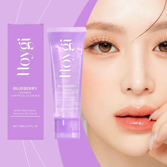 Main image of Moisturizing & Hydrating Face Cleanser, Blueberry Ceramide Facial Wash Gel - Deep Cleansing