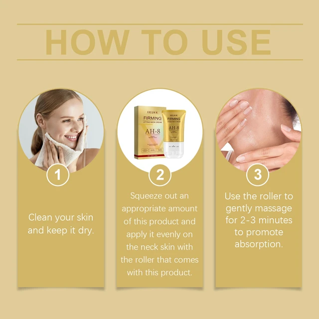 Alt view image 5 of 5 - Tightening & Nourishing Moisturizer for Smooth Skin, Neck Firming Roller Cream - Hydrating