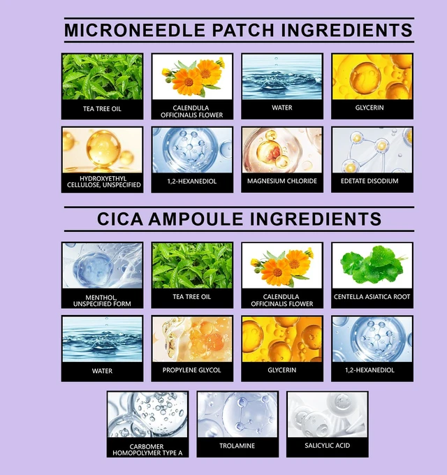 Alt view image 5 of 6 - Gentle Acne Care Patches Set for Daily Skin Moisturizing and Nourishing Facial Treatment