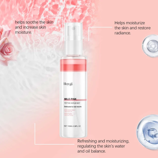 Alt view image 3 of 6 - Niacinamide Rose Hydrating Facial Mist Gentle Daily Skin Care Wet Compress Spray