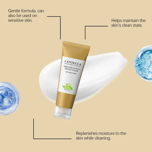 Alt view image 2 of 5 - Deep Cleansing Moisturizer for Softening Skin & Removing Impurities, HANCHOBIT Hydrating Face Wash Foam