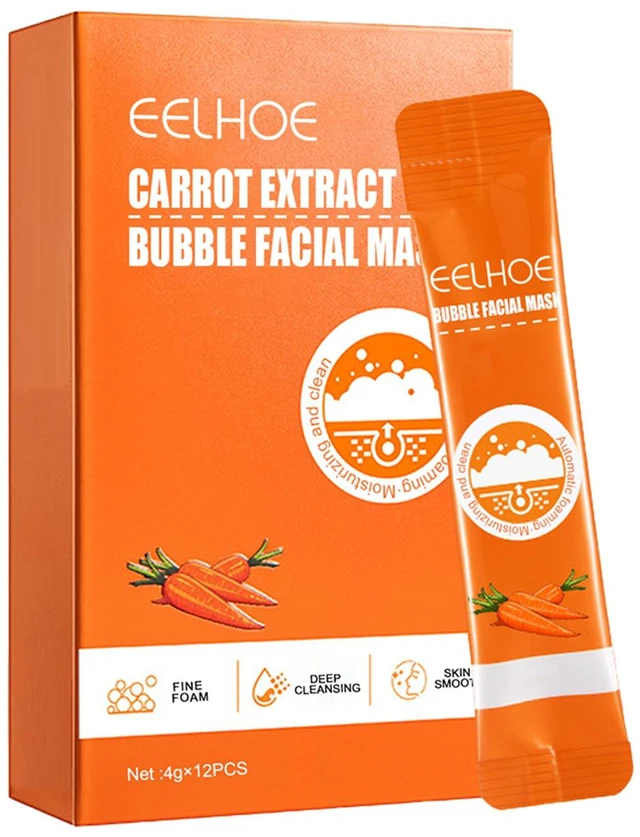 Main image of Carrot Bubble Facial Mask Deep Cleansing Blackhead Removal Pore Tightening Skin Brightening