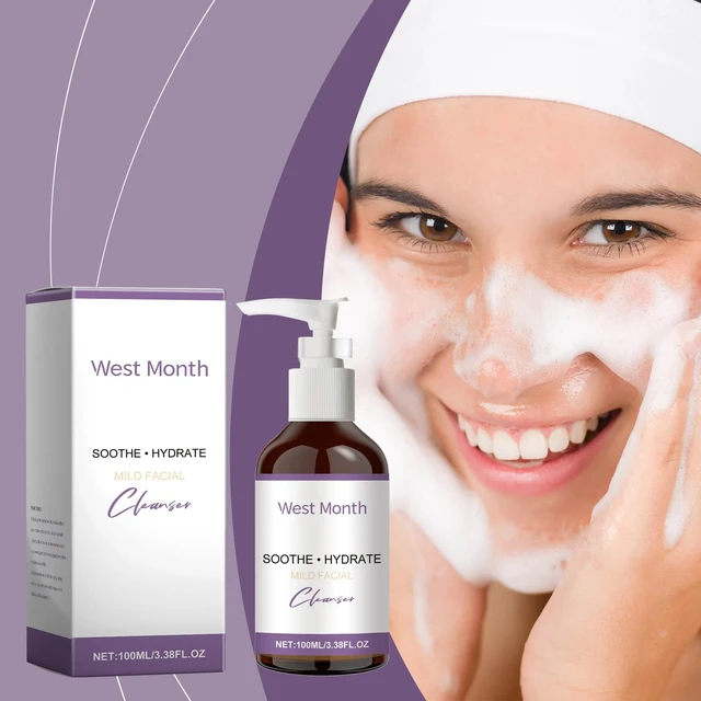 Alt view image 2 of 6 - Refreshing & Nourishing Skin Care, Oil Control, West Month Hydrating Facial Wash for Deep Pore Cleansing