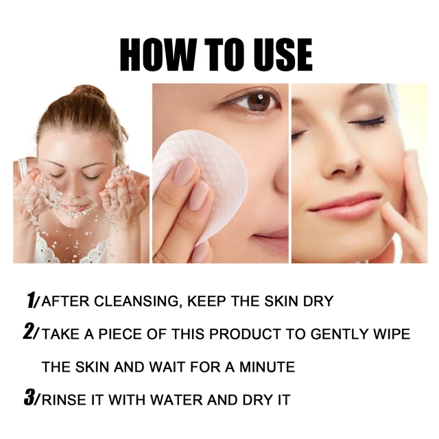 Alt view image 6 of 6 - Hydration & Skin Brightening, Pore Tightening, Gentle Face Cleansing Pads for Blackhead Removal