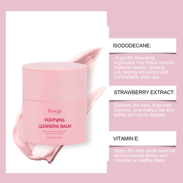 Alt view image 2 of 5 - Strawberry Gentle Makeup Remover Deep Cleansing Nourishing Skin Care Formula