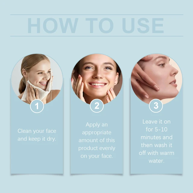 Alt view image 5 of 5 - Hydrating & Moisturizing Clay Mask, Sea Mud Facial Cleansing Mask - Deep Pore Cleaning