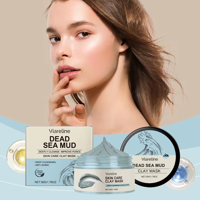 Main image of Hydrating & Moisturizing Clay Mask, Sea Mud Facial Cleansing Mask - Deep Pore Cleaning