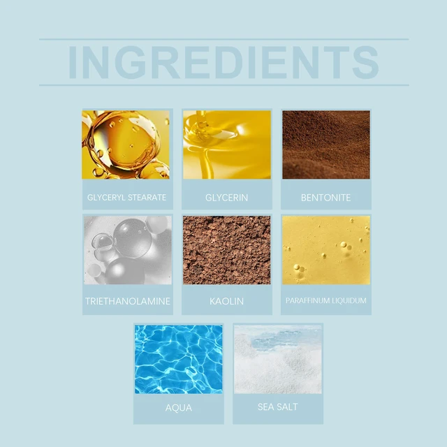 Alt view image 4 of 5 - Hydrating & Moisturizing Clay Mask, Sea Mud Facial Cleansing Mask - Deep Pore Cleaning