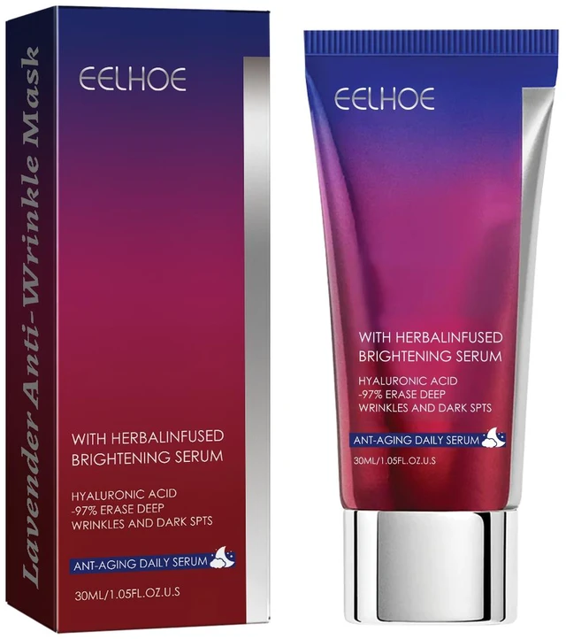 Main image of Firming & Anti-Aging Care, Moisturizing, Lavender Anti-Wrinkle Facial Mask for Reducing Fine Lines