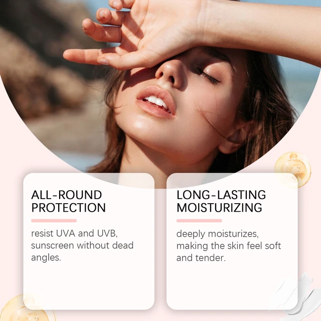 Alt view image 3 of 6 - Hydrating & Refreshing Formula for Summer Outdoor Daily Gentle Protection, Pink Brightening Sunscreen Cream