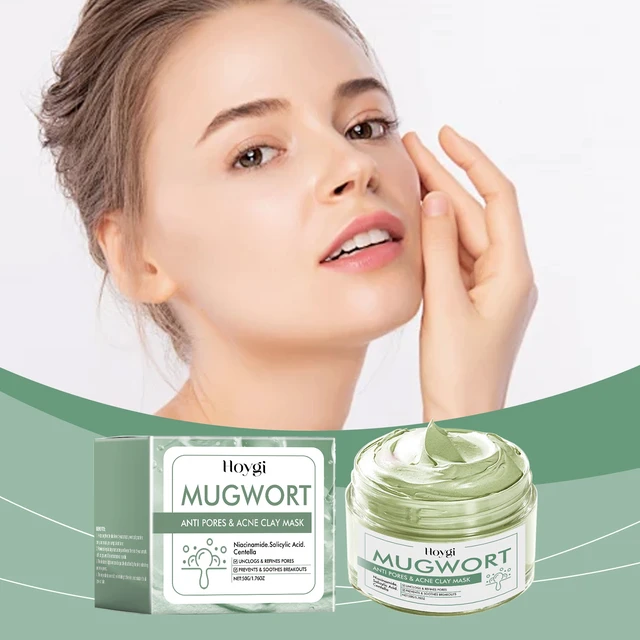 Alt view image 2 of 6 - Green Tea Blackhead Remover Clay Mask Gentle Deep Cleansing Exfoliating Moisturizing Nourishing Skin Care Mud Pack