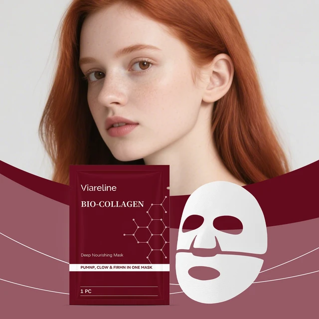 Alt view image 2 of 6 - Hydrating Collagen Face Mask for Gentle Skin Softening and Radiance Enhancement