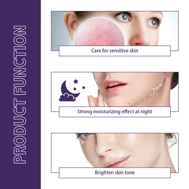 Alt view image 4 of 7 - Overnight Sleep Repair Cream Hydrating Skin Barrier Brightening Whitening Night Care Moisturizer